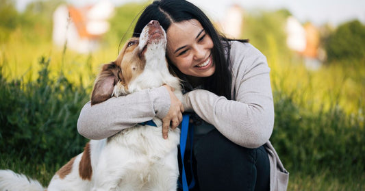 Dog and owner