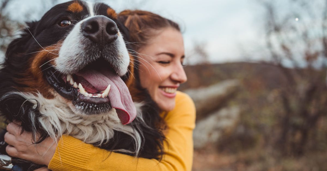 Young woman with dog